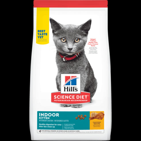 Science Diet Kitten Indoor Chicken Recipe Dry Cat Food 7lb - Poudre Pet and Feed Supply